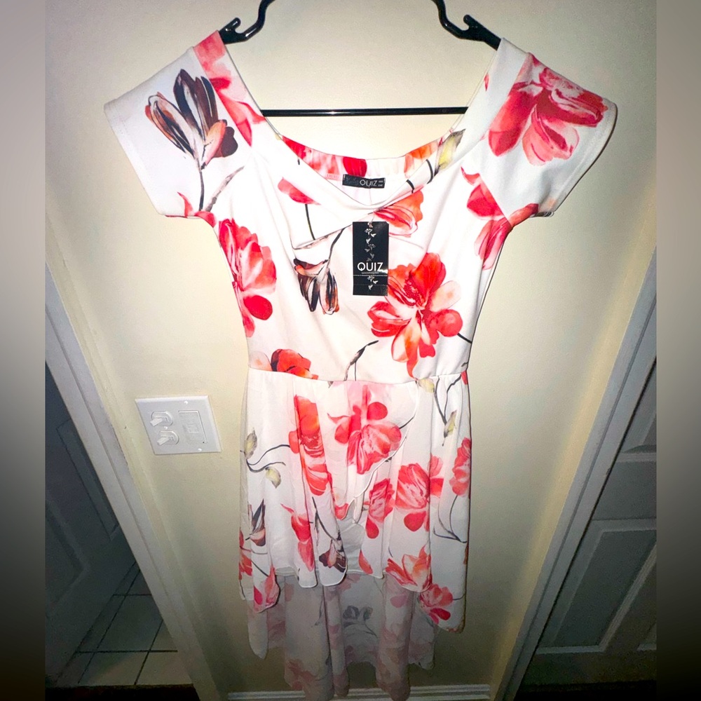 Beautiful floral high low summer dress (US size 8)